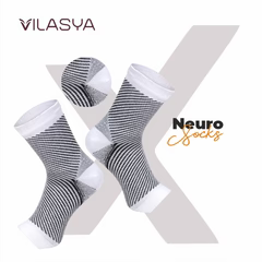 White Neuropathy Socks