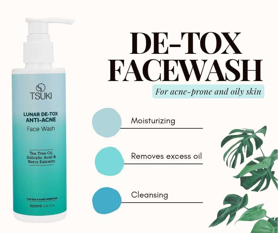 TSUKI LUNAR DE-TOX ANTI ACNE Face Wash (200 ml)