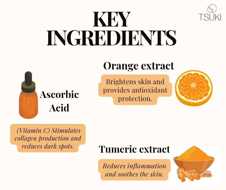 TSUKI VITAMIN-C CRESCENT GLOW FACEWASH (200 ml)