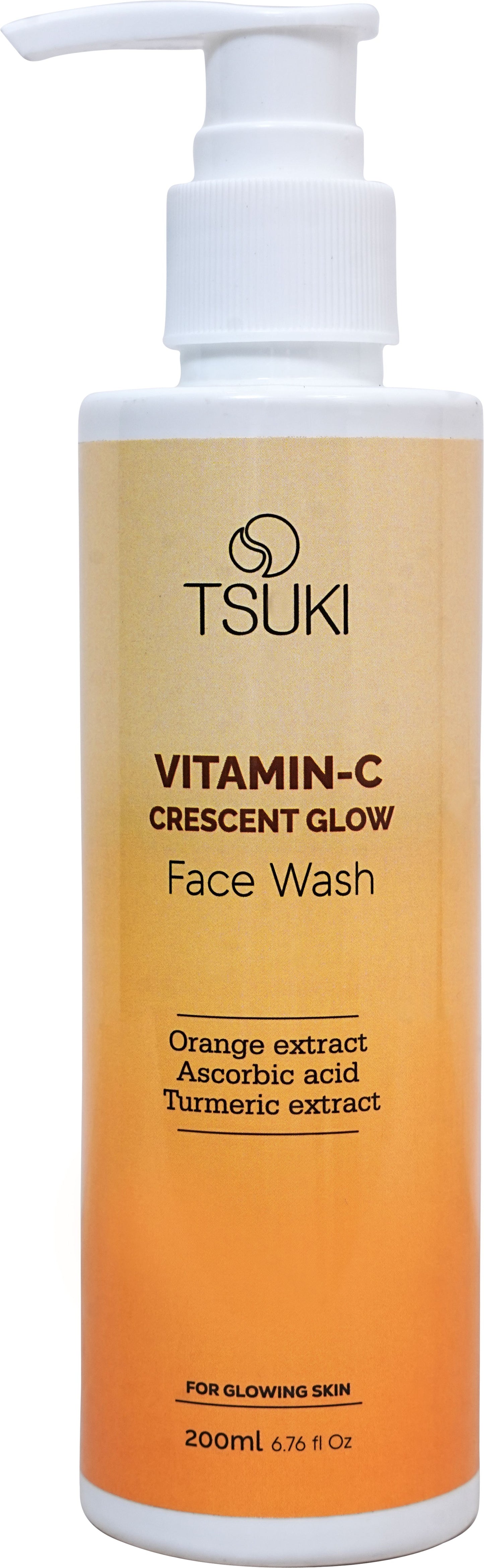 TSUKI VITAMIN-C CRESCENT GLOW FACEWASH (200 ml)