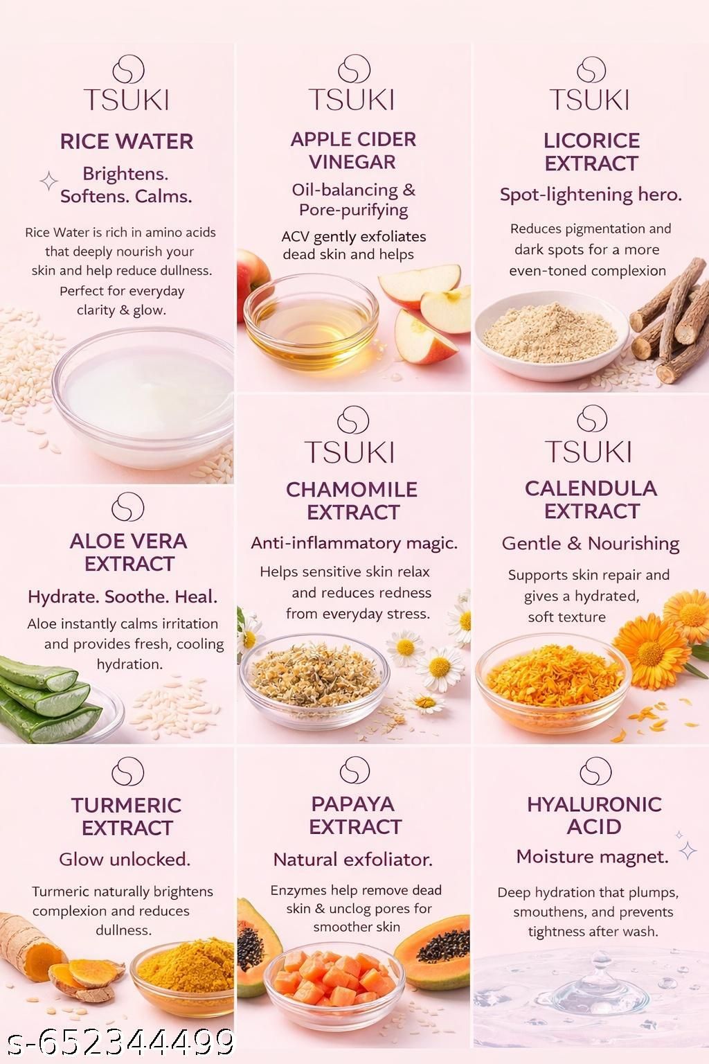 TSUKI MOONLIGHT APPLE & RICE Face Wash (50 g)