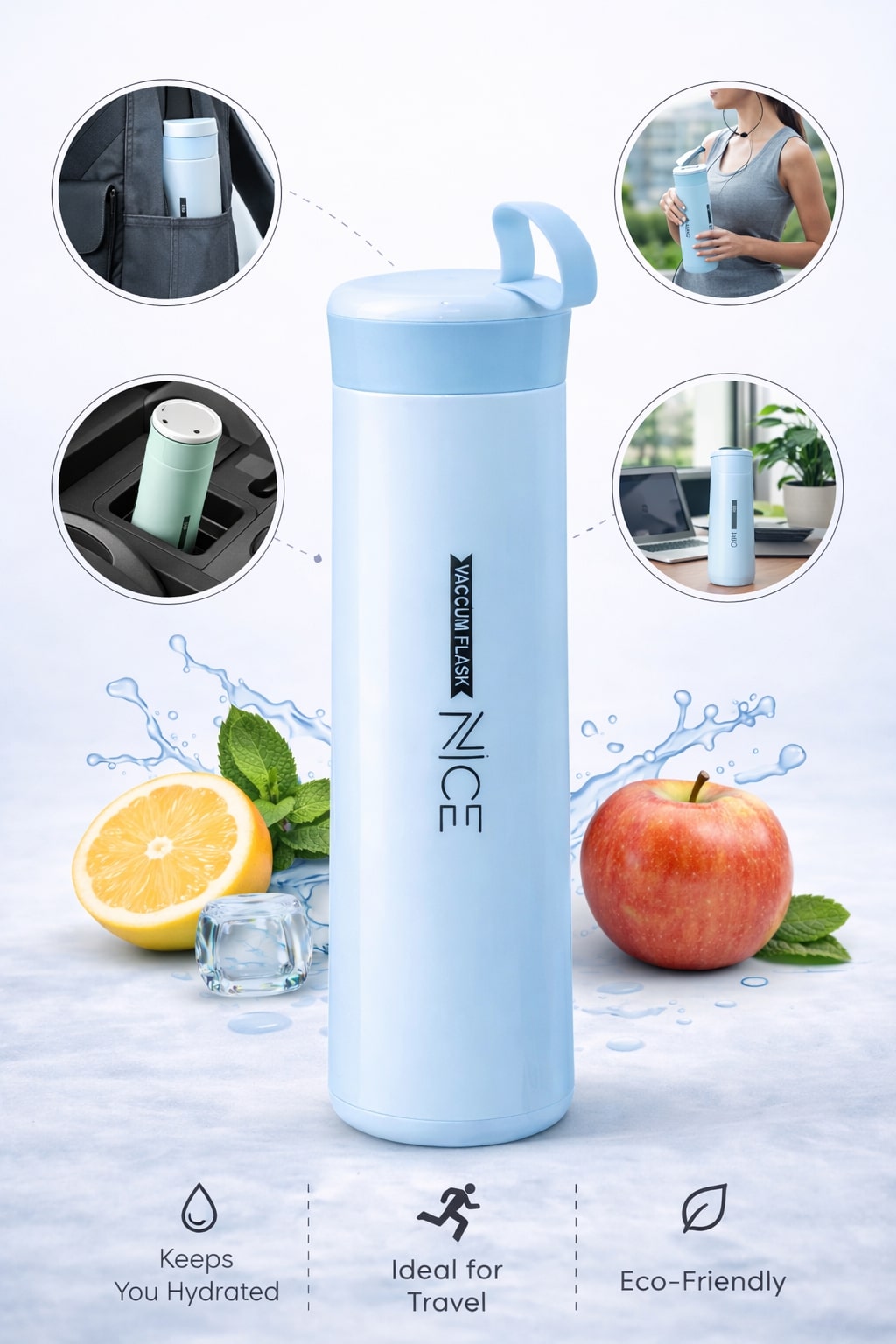 Vacuum Insulated Water Bottle – Leakproof, Stylish & Temperature Retaining Flask