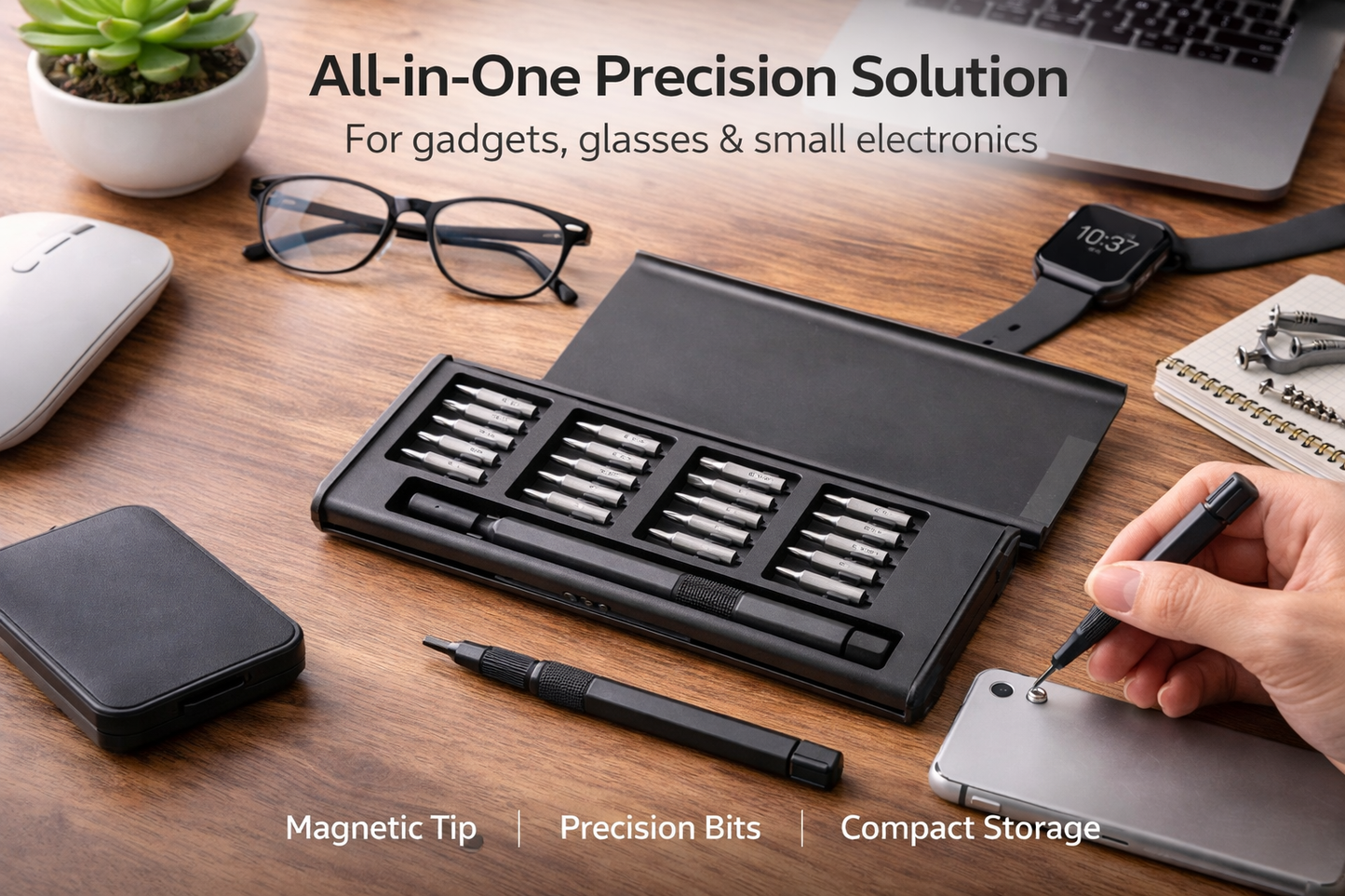 Screwdriver Set, 24 in 1 Mini Screwdriver Set, 24 Screwdriver Bit Sets Precision Screwdriver Set  (Pack of 24)