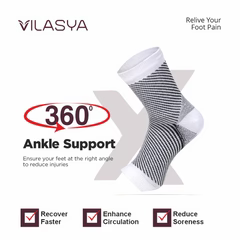 White Neuropathy Socks