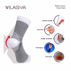 White Neuropathy Socks